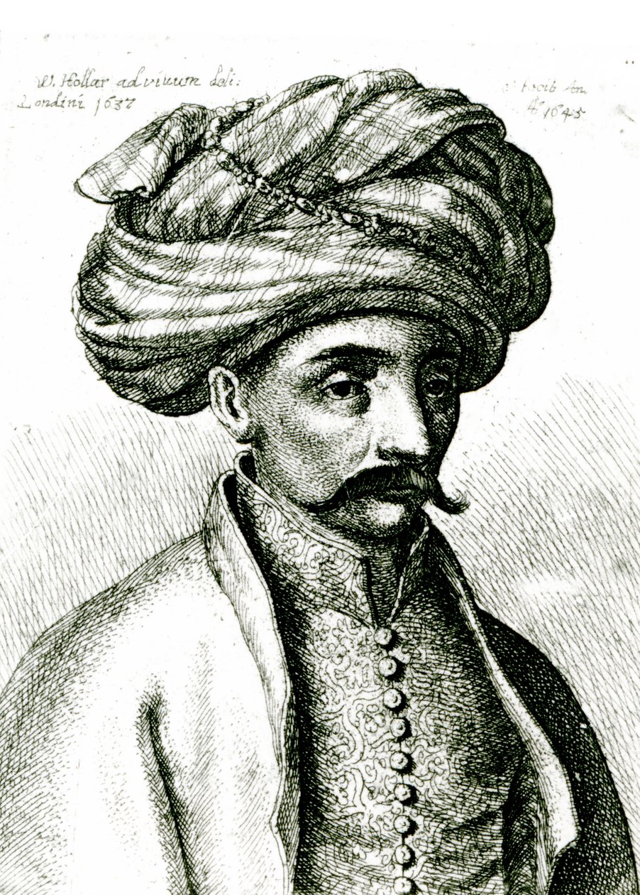 Turks hode, 1645 av Wenceslaus Hollar