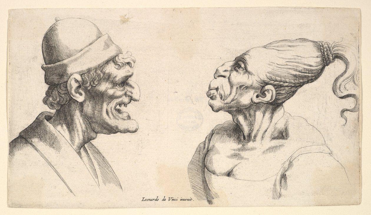 To deformerte hoder, 1625-77. av Wenceslaus Hollar