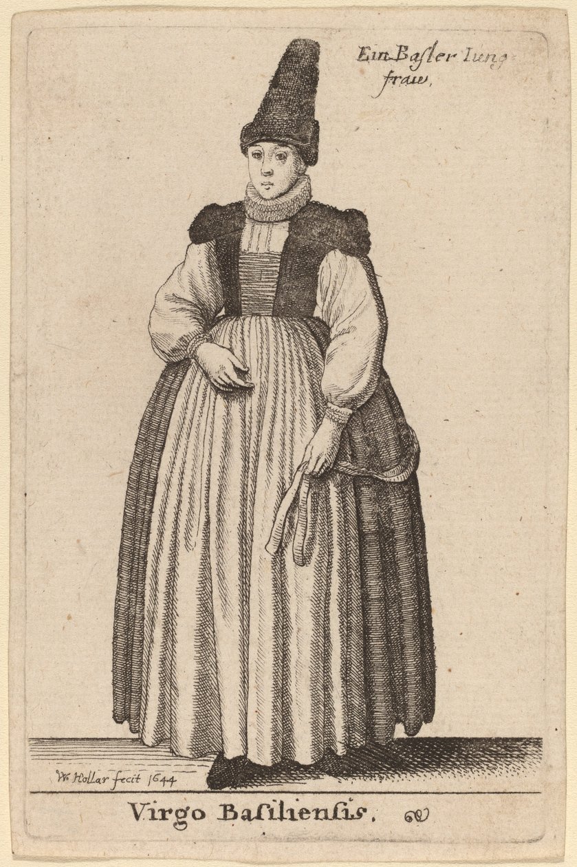 Jomfru av Basel av Wenceslaus Hollar