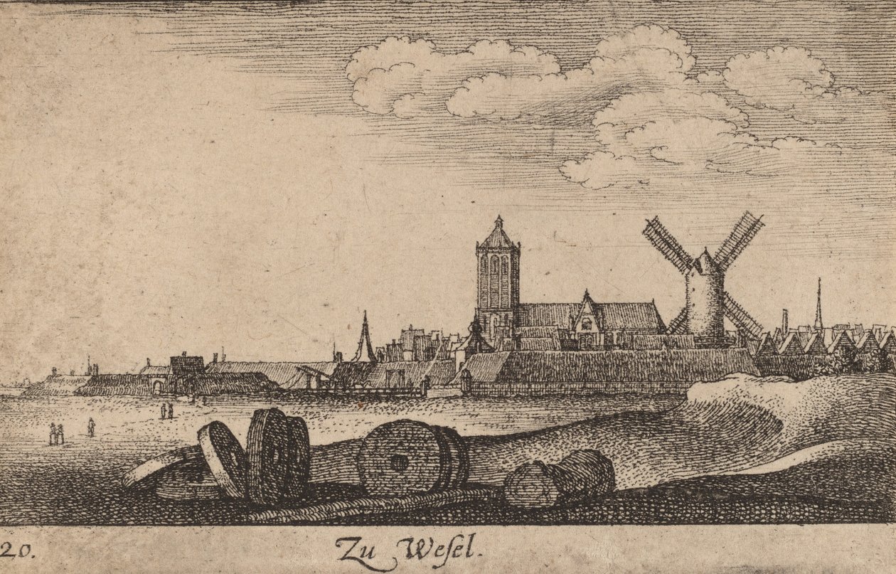 Wesel, 1635. av Wenceslaus Hollar