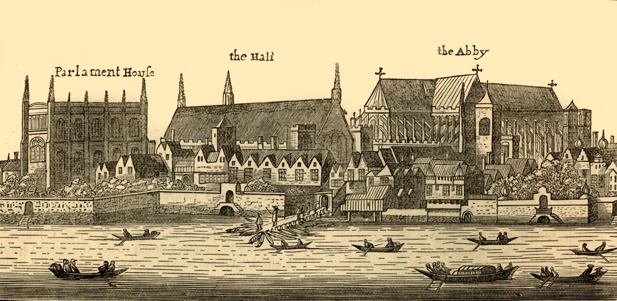 Westminster i 1640, 1881. av Wenceslaus Hollar