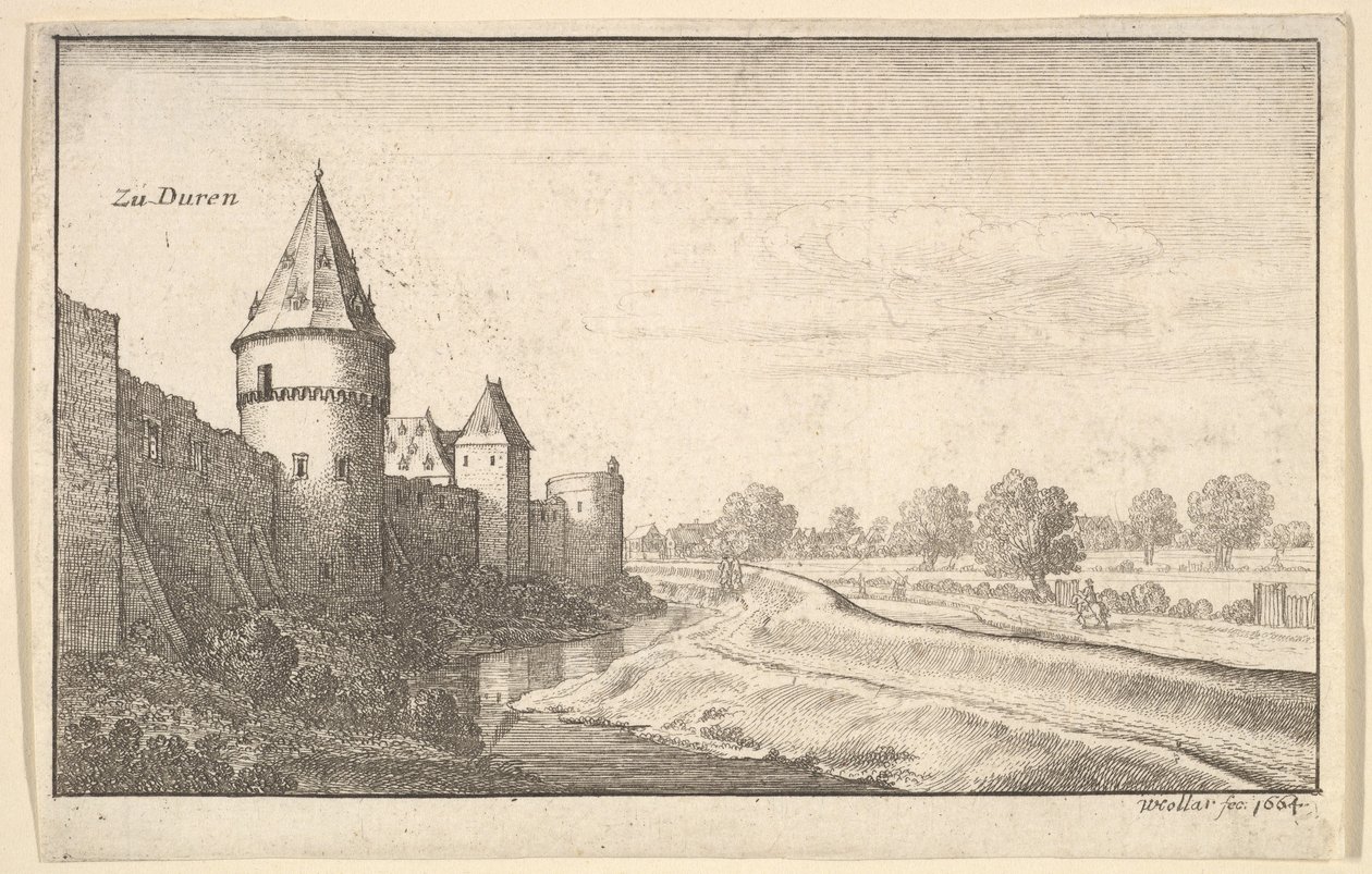 På Duren, 1664. av Wenceslaus Hollar