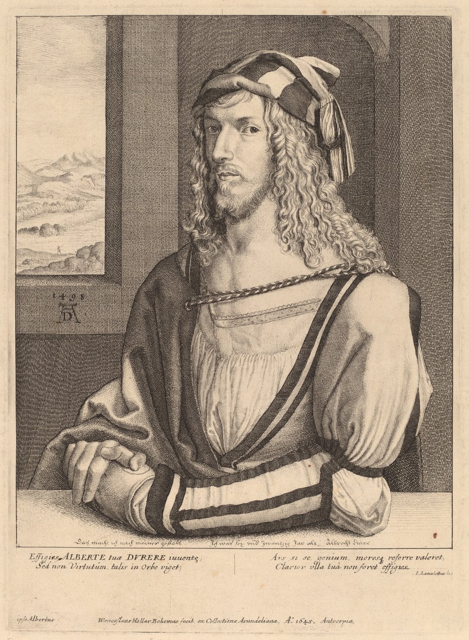 Albrecht Dürer av Wenceslaus Hollar after Albrecht Dürer