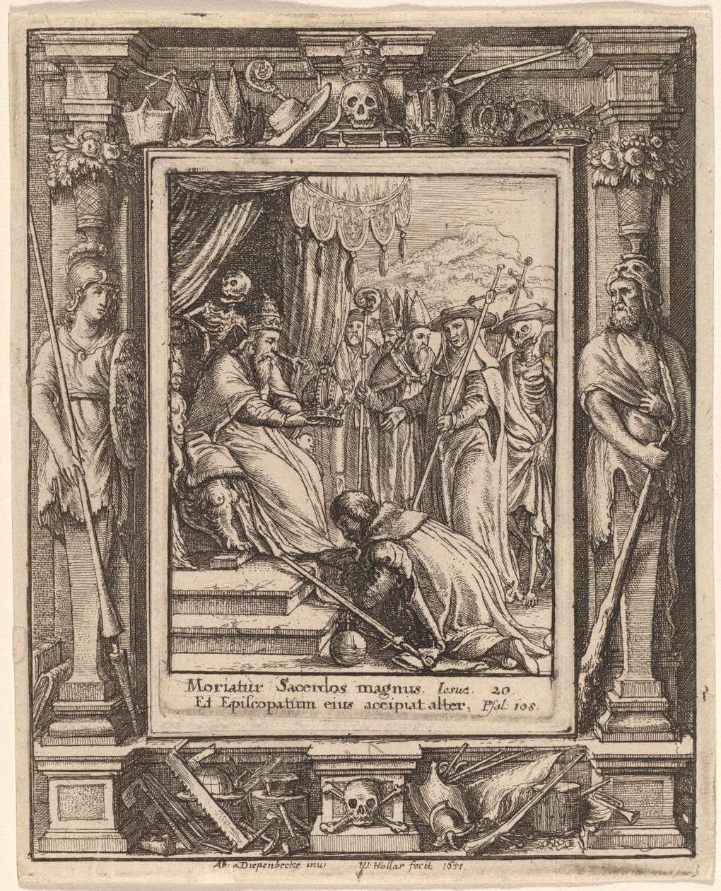 Paven av Wenceslaus Hollar after Hans Holbein the Younger after Abraham van Diepenbeeck