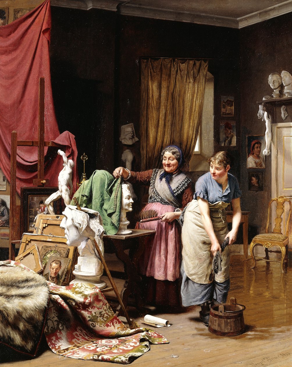 I studioet, 1882 av Wenzel Ulrik Tornoe