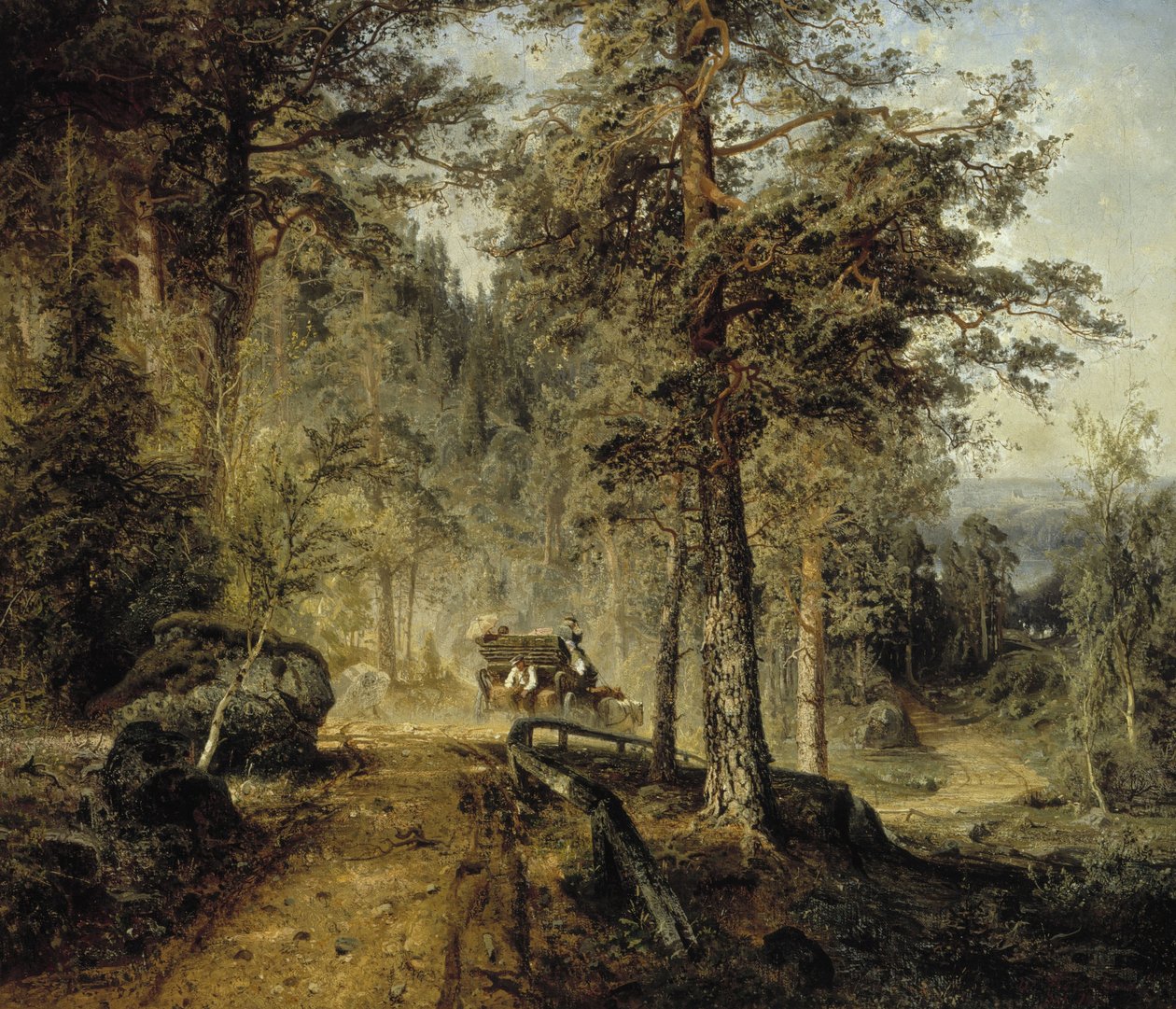 Road in Häme (En varm sommerdag) av Werner Holmberg