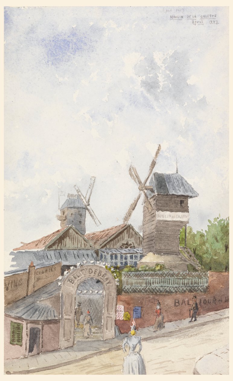 Moulin de la Galette, Paris av Whitney Warren Jr.