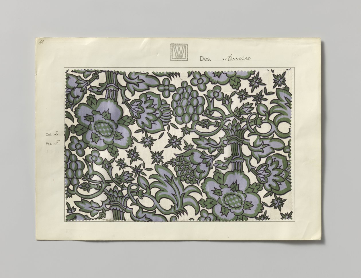 Stål med trykt side, design Aussee av Wiener Werkstätte
