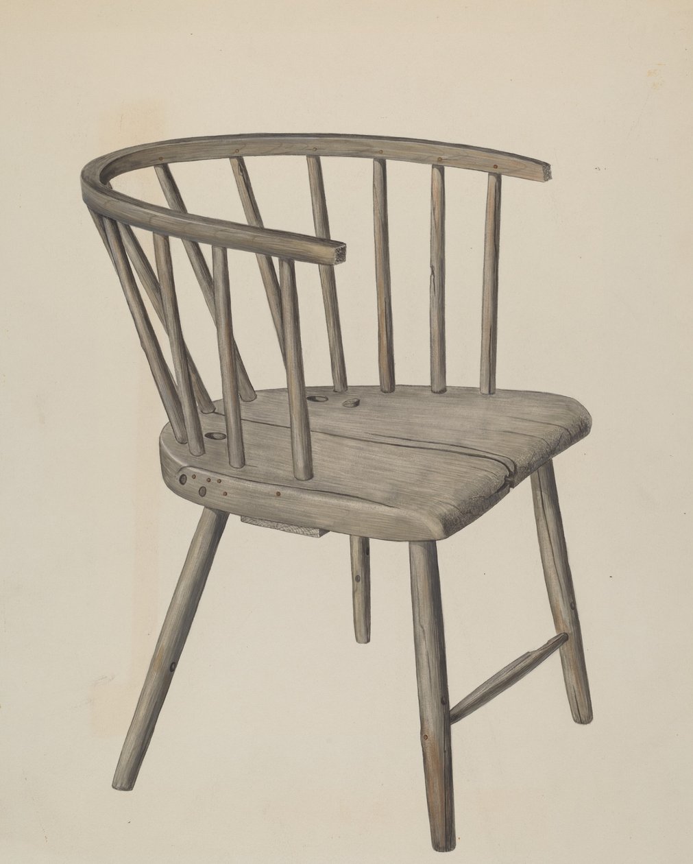 Håndlaget lenestol, ca. 1937. av Wilbur M Rice