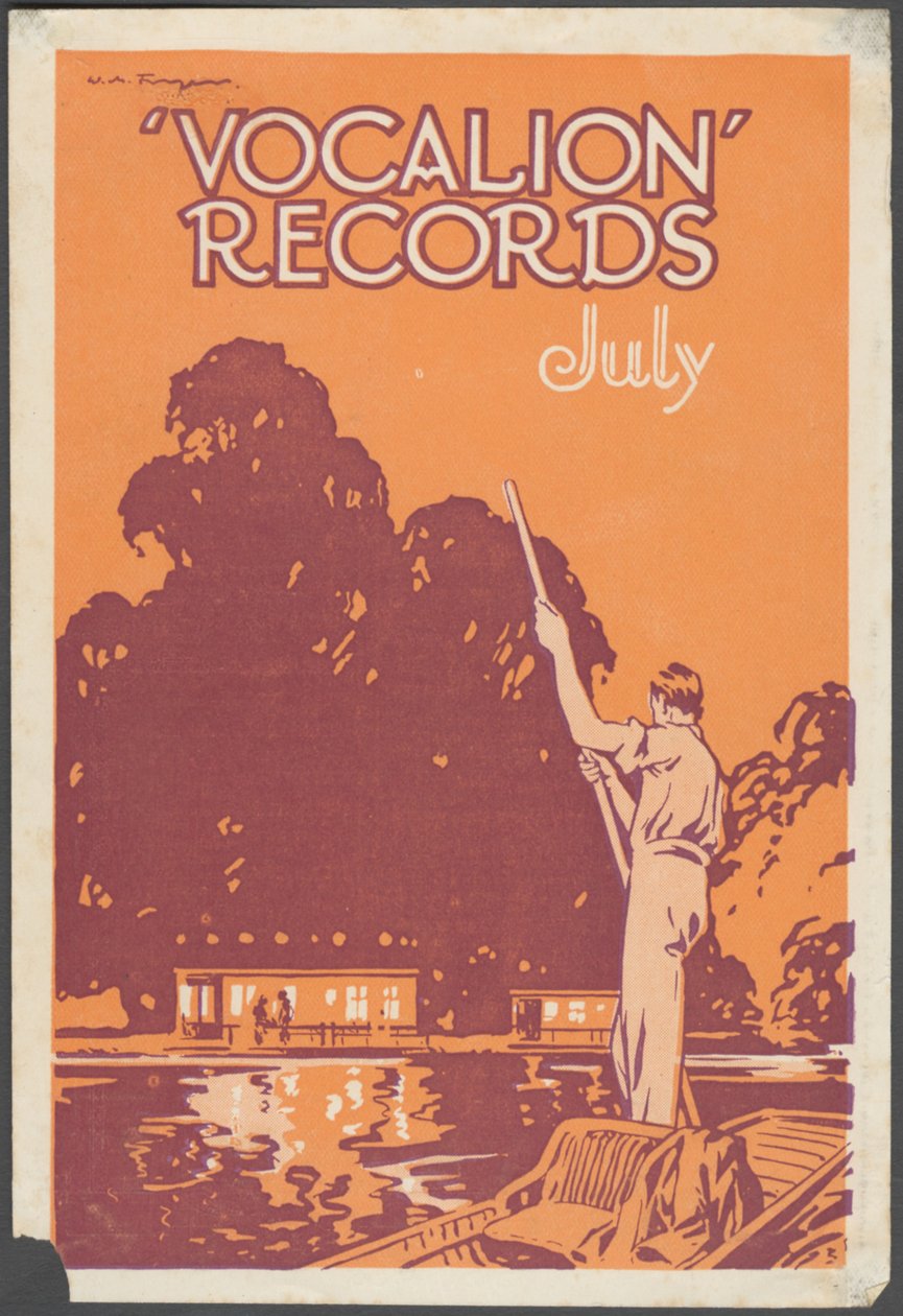 Vocalion Records Bulletin, 1920-tallet av Wilfred Fryer