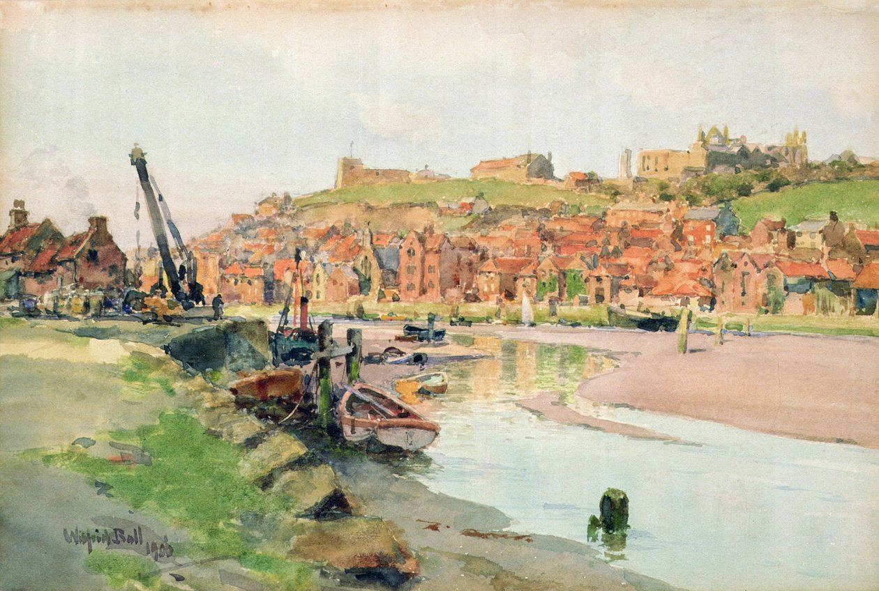 Rosenrød kveld, Whitby av Wilfrid Williams Ball