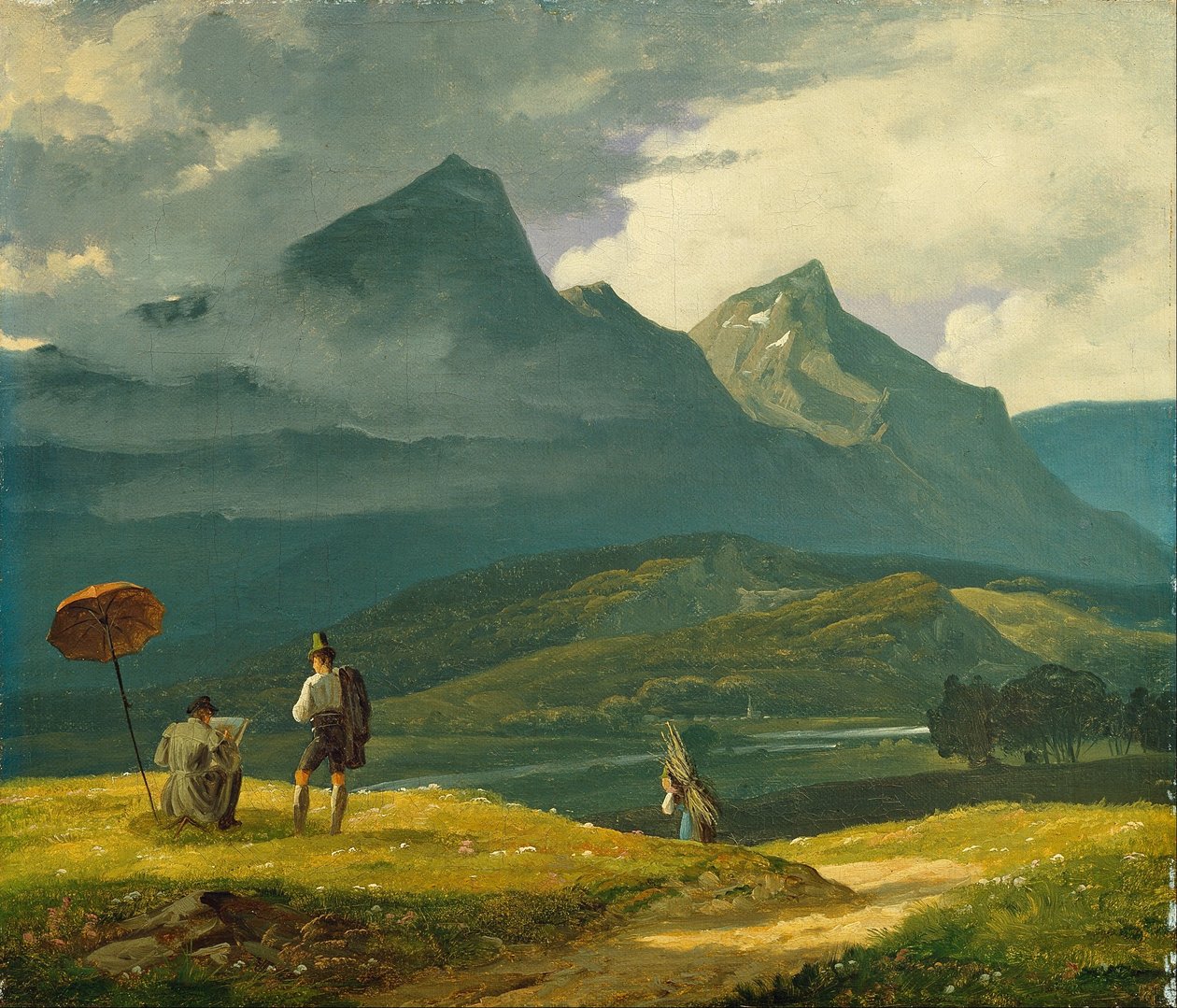 Fjellandskap. av Wilhelm Bendz