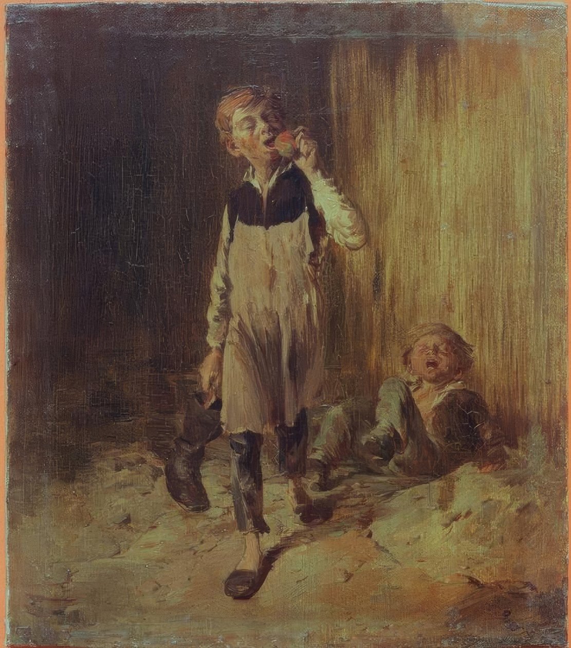 W.Busch, skomakergutt etter slagsmål av Wilhelm Busch