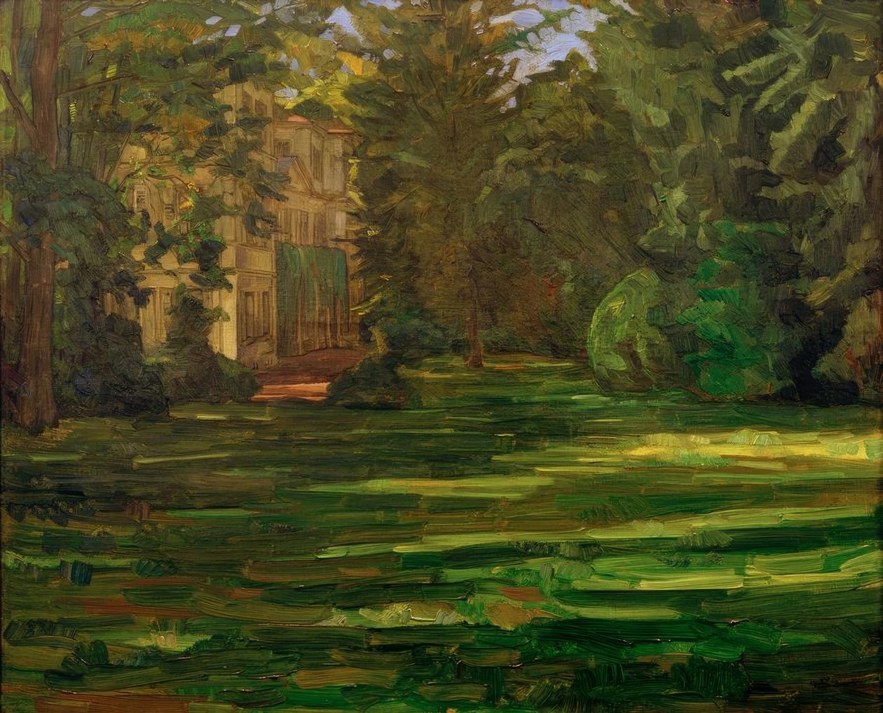 Hemsbach slott av Wilhelm Trübner