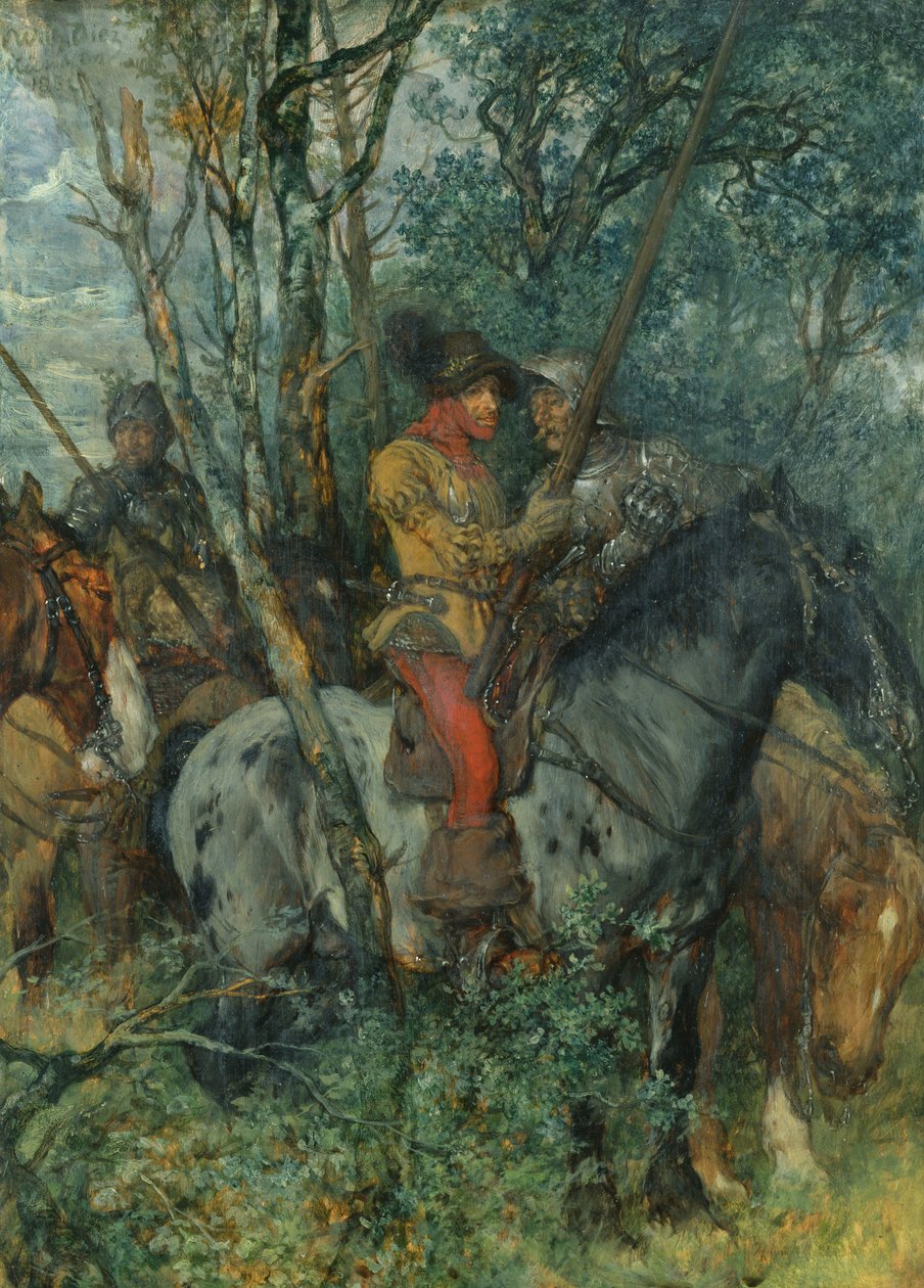 I bakhold, 1882 av Wilhelm Von Diez
