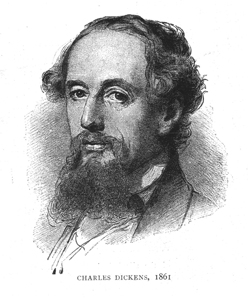 Charles Dickens, 1861 av Wilhelm Auguste Rudolf Lehmann