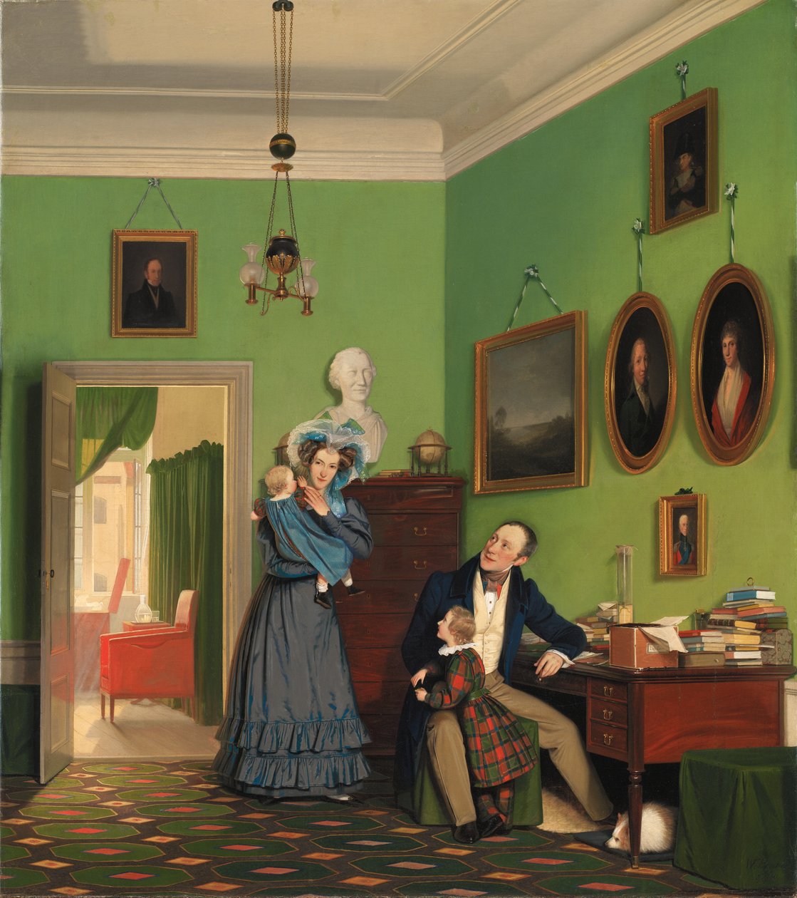 Familien Waagepetersen av Wilhelm Bendz