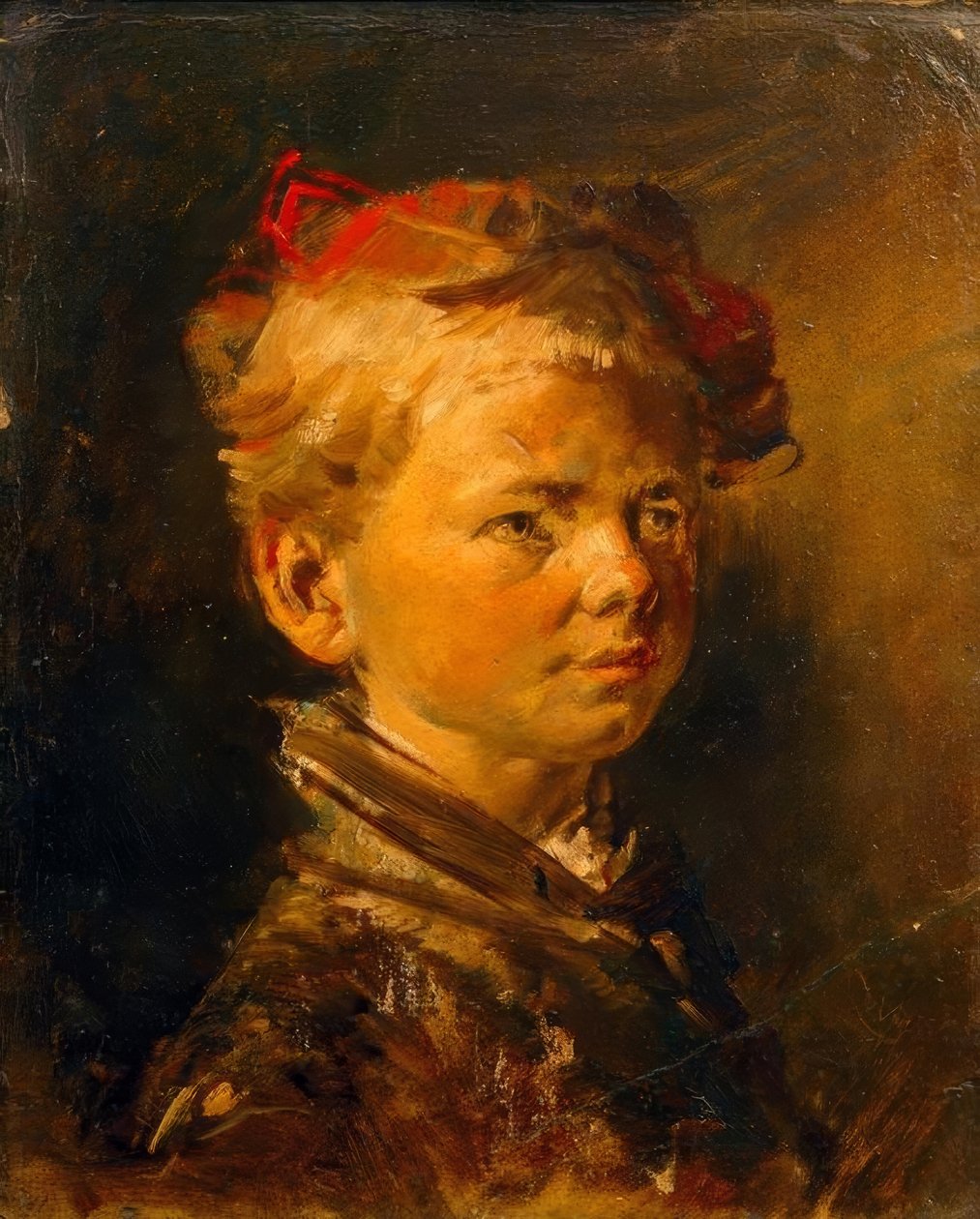 Gutteportrett av Wilhelm Busch