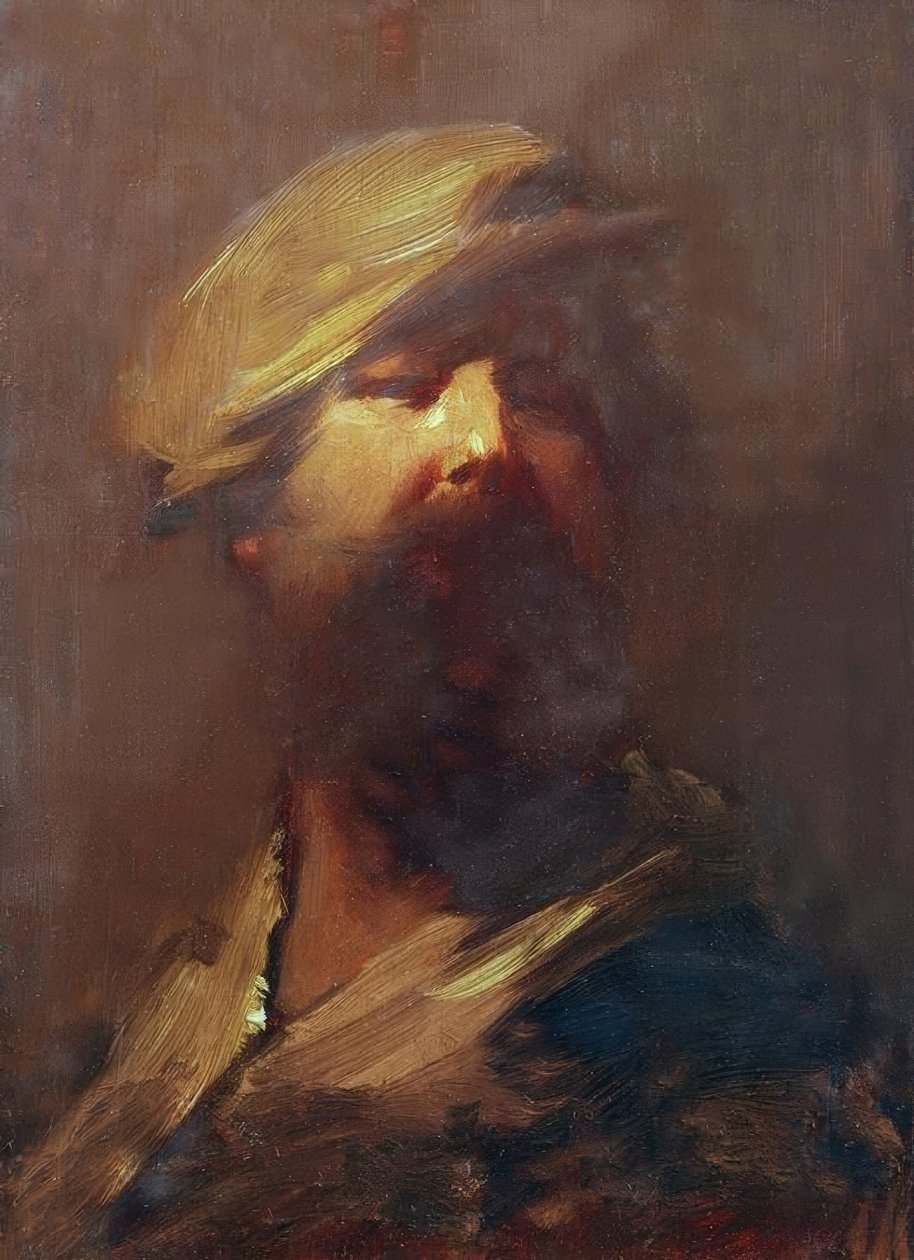 Selvportrett av Wilhelm Busch