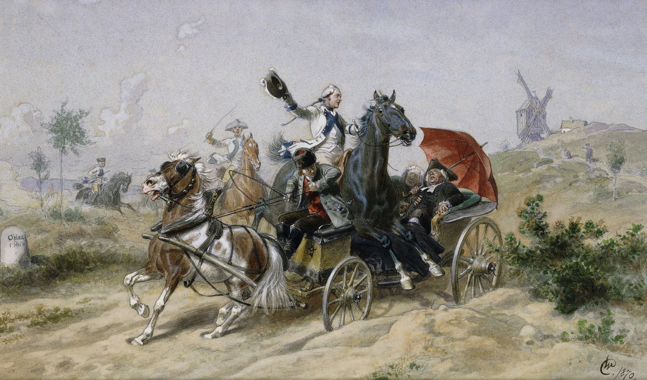 A Close Call, 1870 av Wilhelm Camphausen