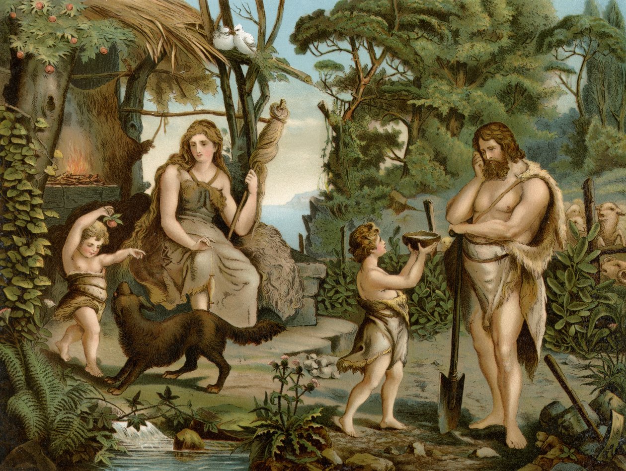 River of Expulsion (farge litho) av Wilhelm Ebbinghaus