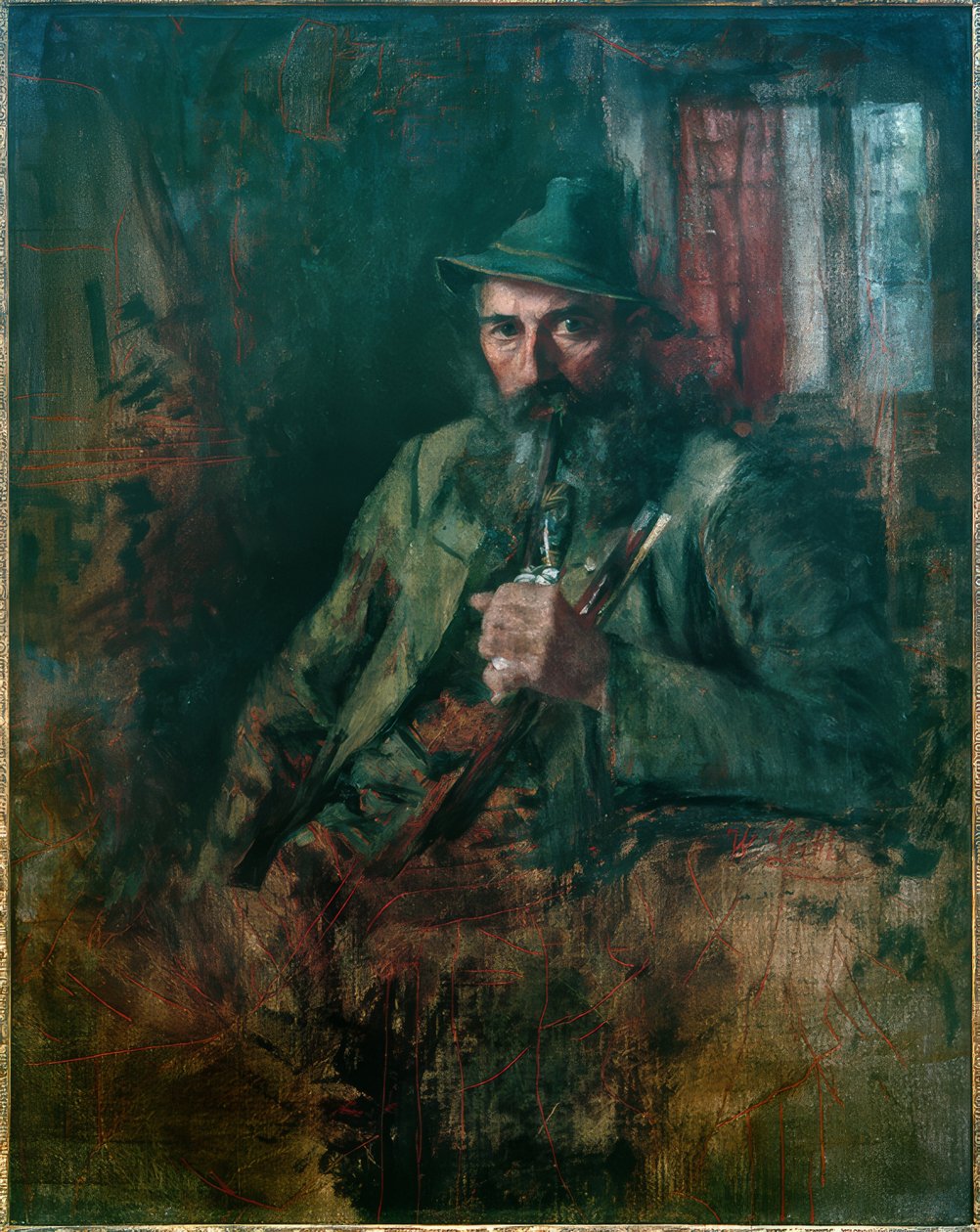 Øvre bayerske skogmann av Wilhelm Maria Hubertus Leibl