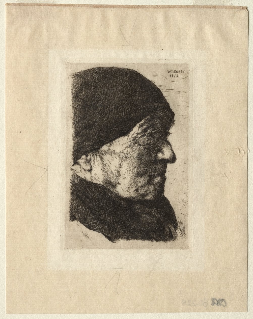 Overhode for en bonde av Wilhelm Maria Hubertus Leibl