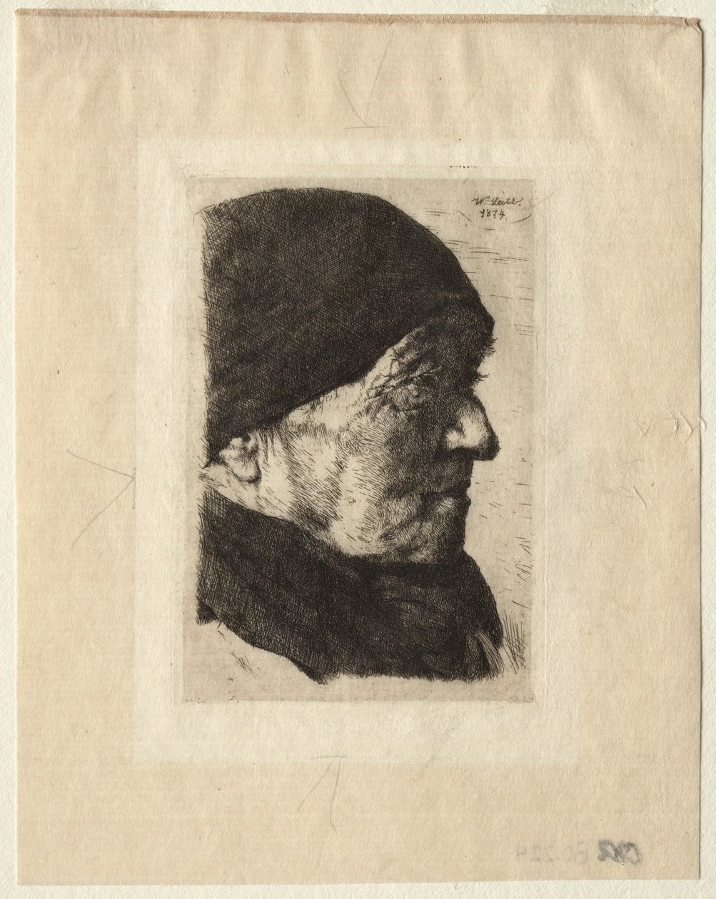 Overhode for en bonde, 1874. av Wilhelm Maria Hubertus Leibl