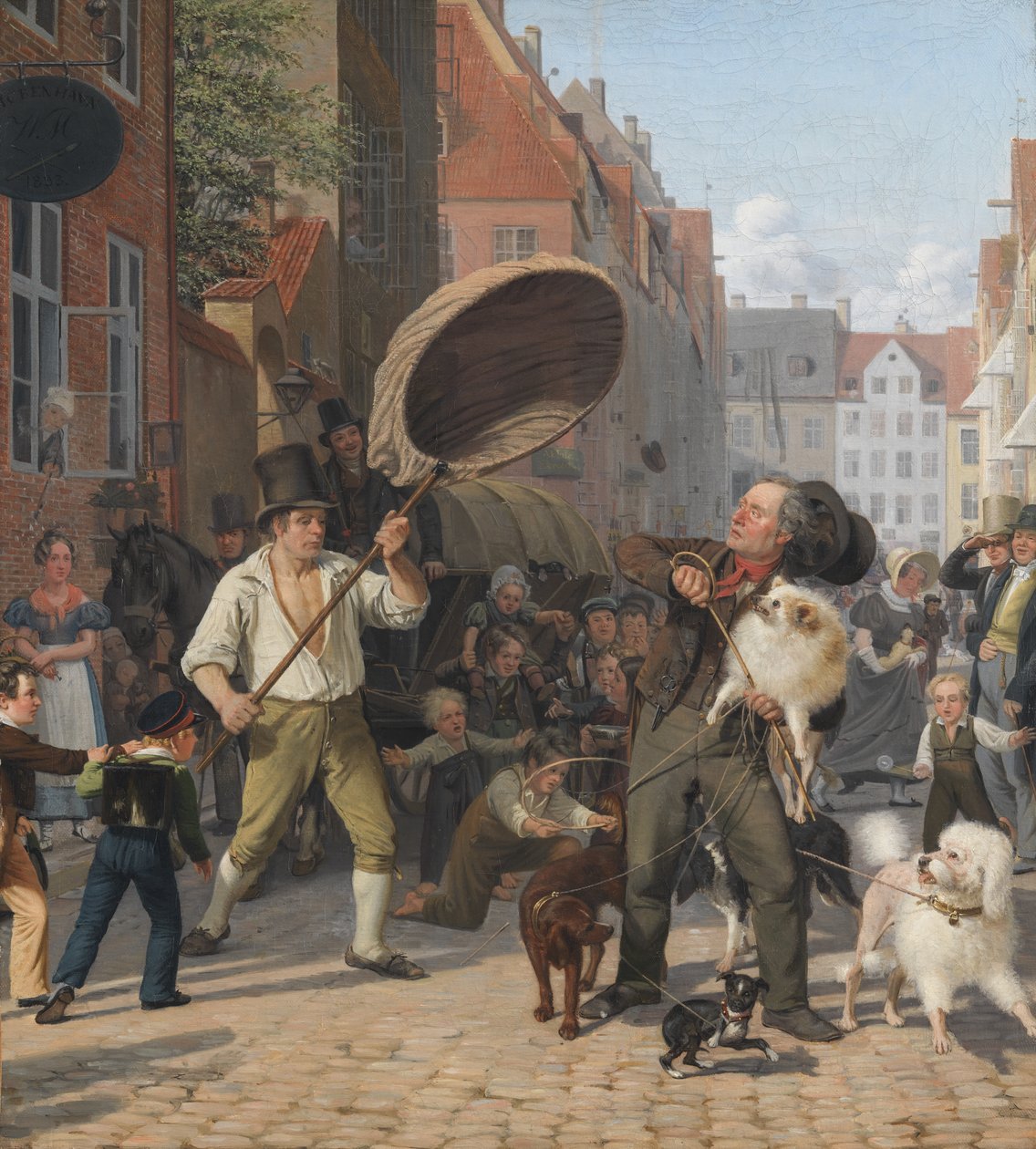 En gatescene i hundedagene av Wilhelm Marstrand