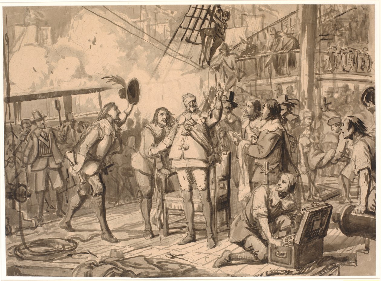 Chr. 4. på "The Trinity" av Wilhelm Marstrand