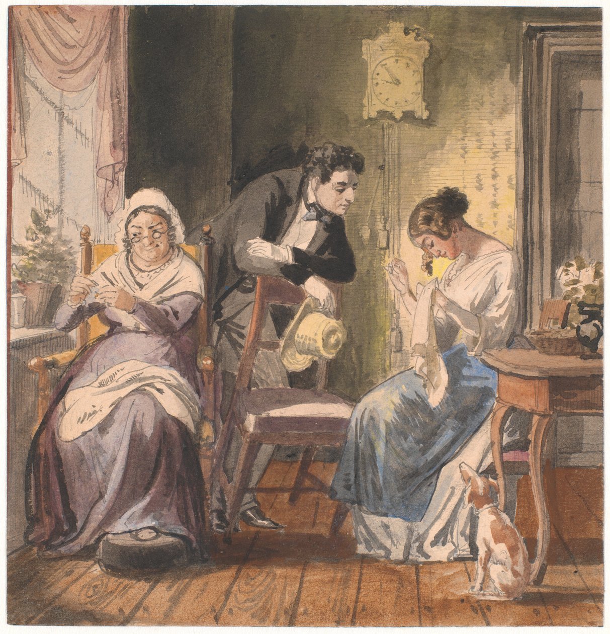 Et besøk (Et besøk fra hverdagen) av Wilhelm Marstrand
