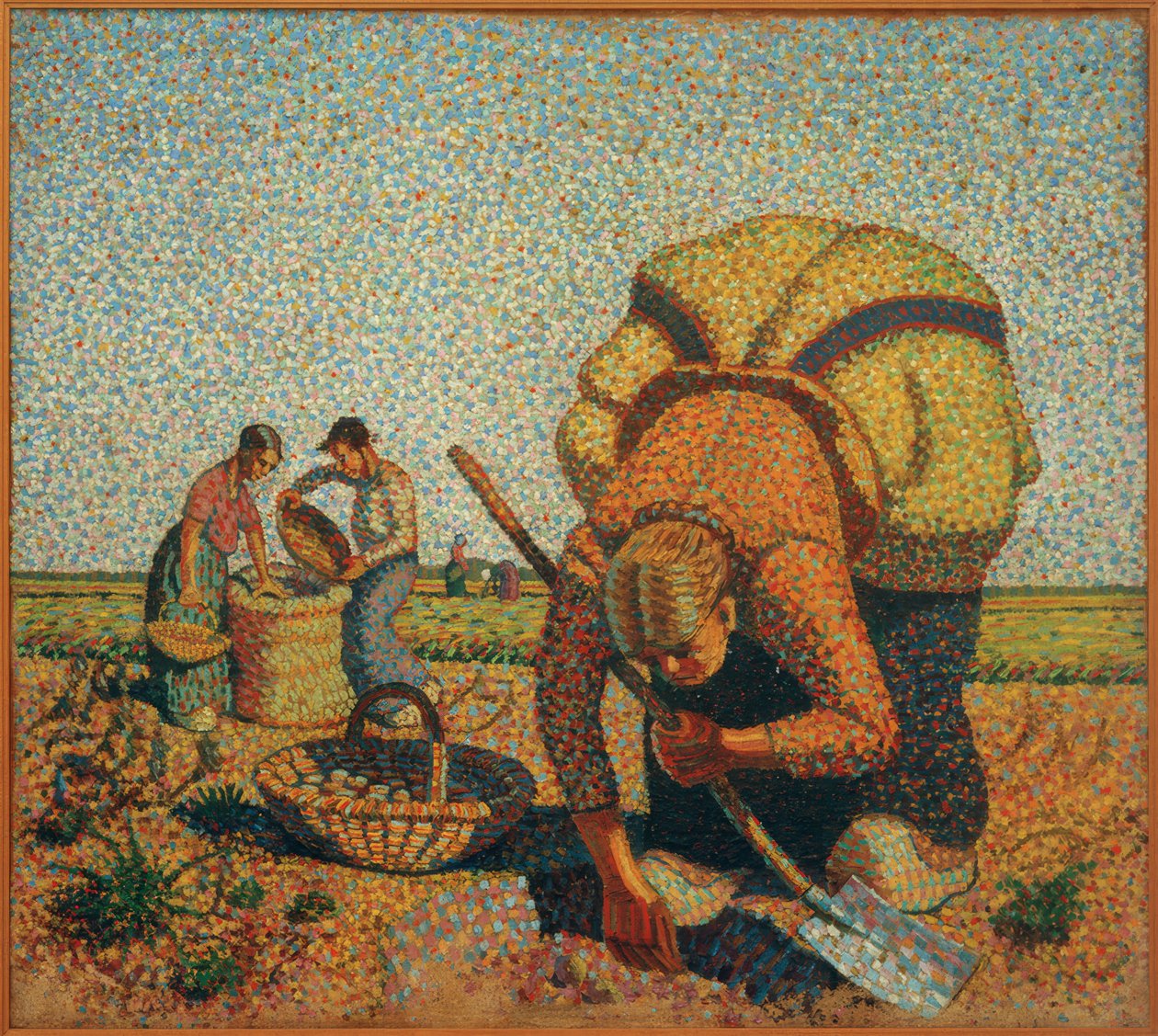 Kartoffelernte II av Wilhelm Morgner