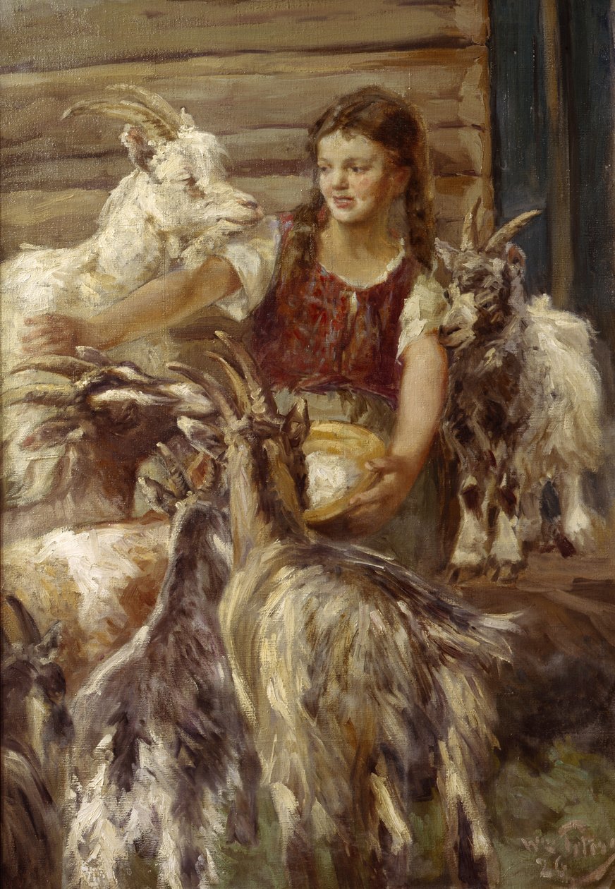 Mate geitene av Wilhelm Peters