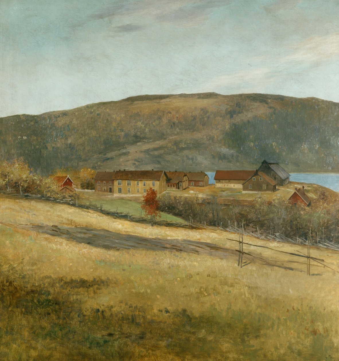 Fra Biri (Biri glassfabrikk) (maleri) av Wilhelm Peters
