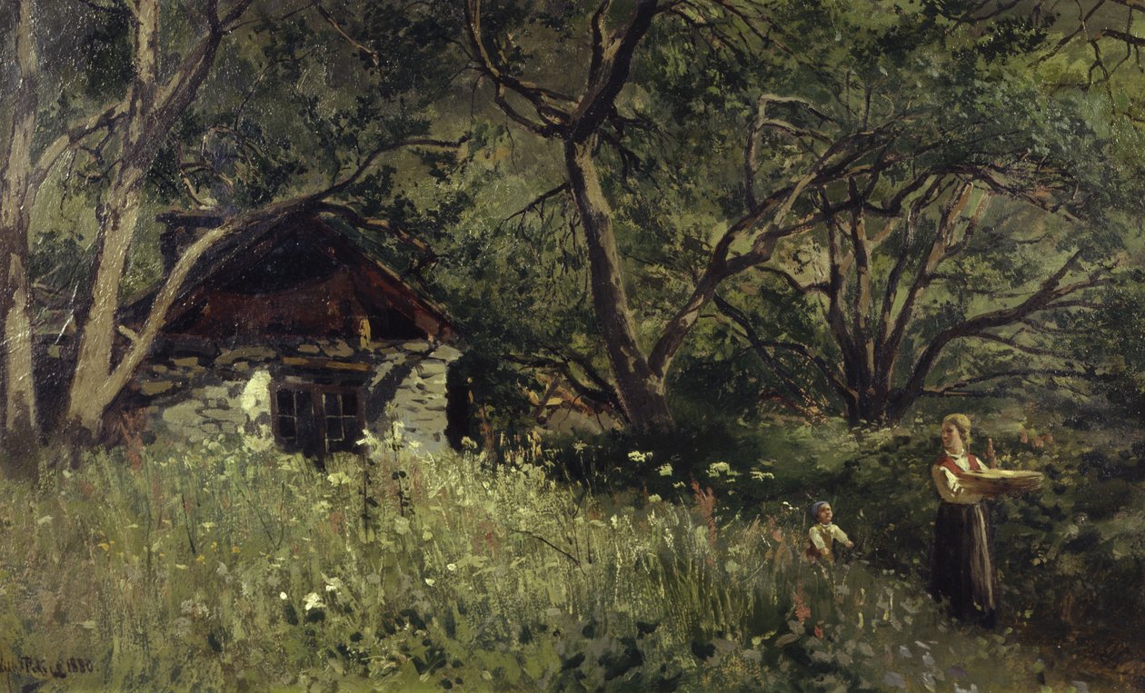 Sommerbakst (olje på lerret) av Wilhelm Peters