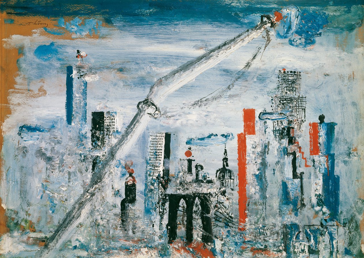 Utsikt over Manhattan (East River) av Wilhelm Thöny