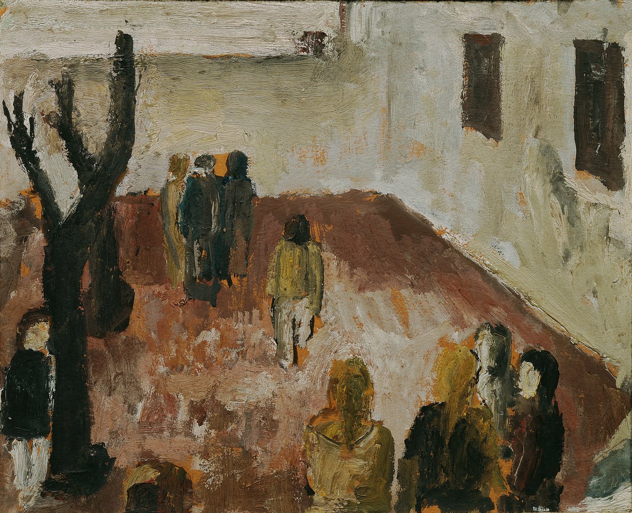 Studie på "Skolegården" av Wilhelm Thöny