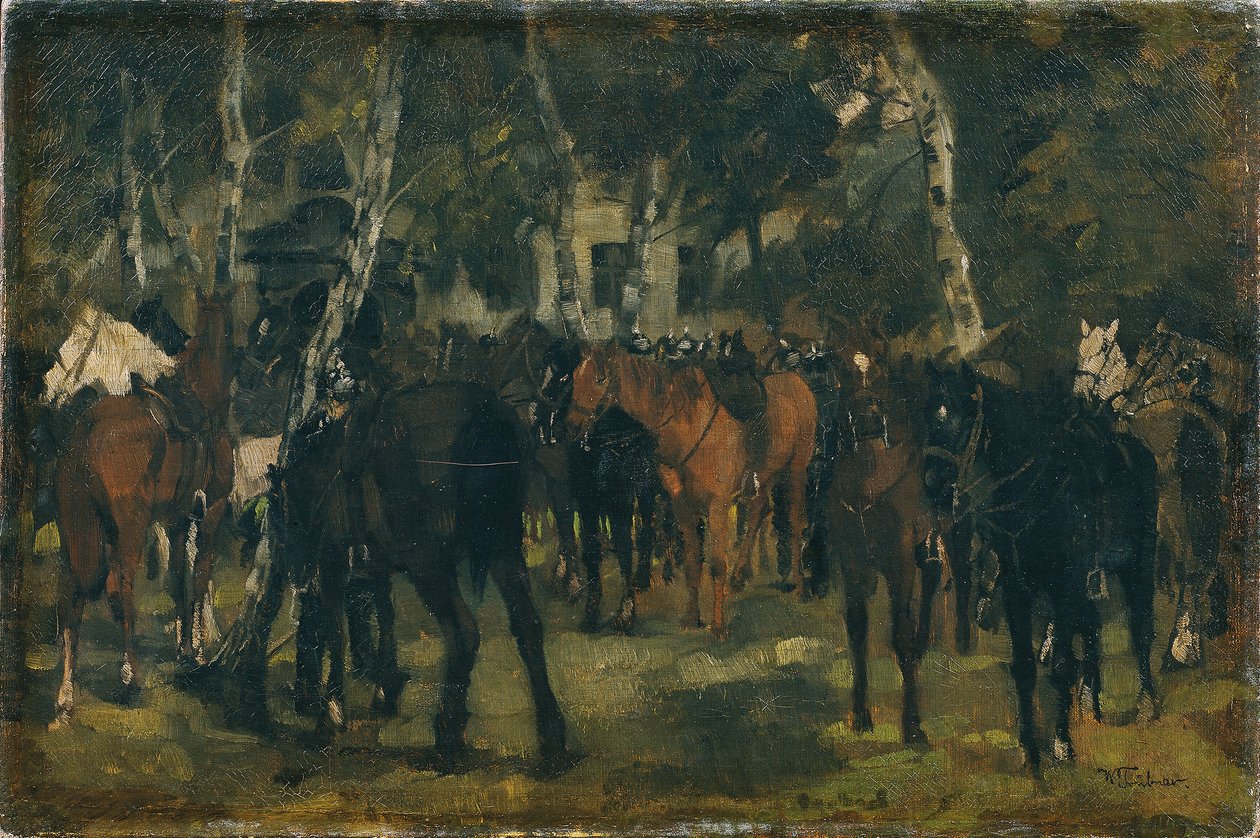 Demonterte Cuirassiers av Wilhelm Trübner