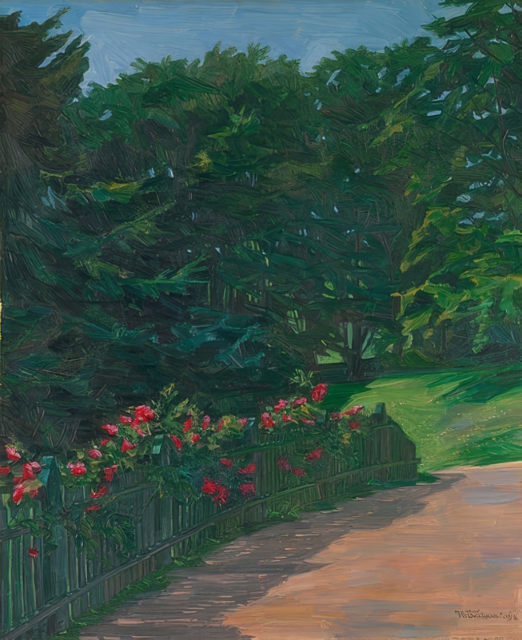 Landskap. 1910 av Wilhelm Trübner