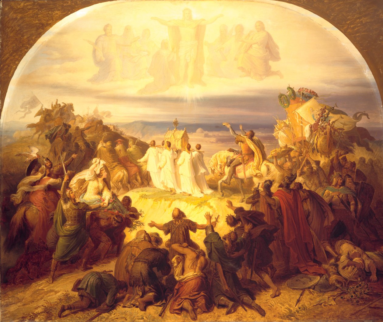 Korsfarere før Jerusalem. av Wilhelm von Kaulbach