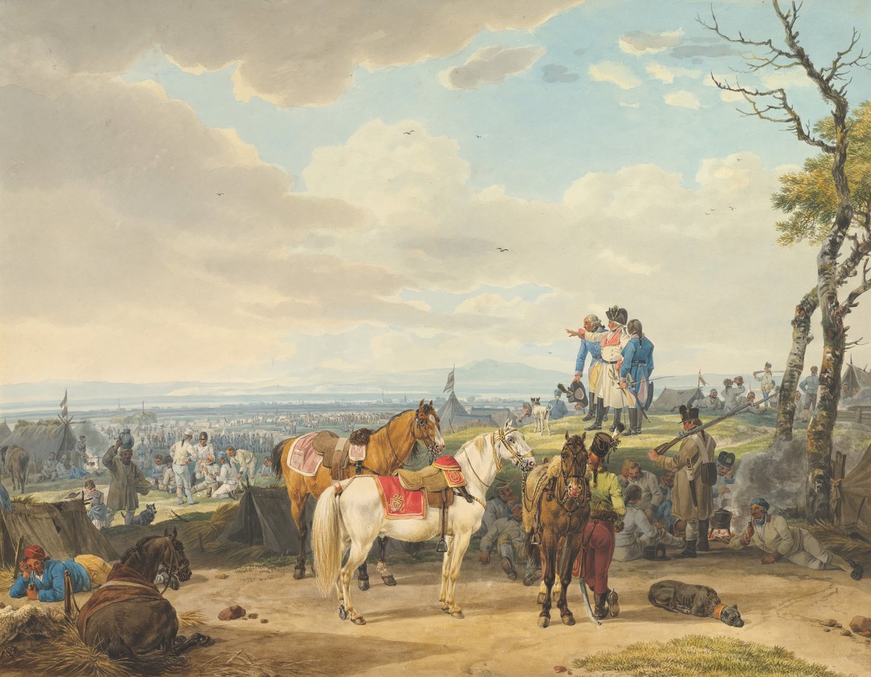 Østerrikske soldater, sent på 1700- og 1800-tallet. av Wilhelm von Kobell