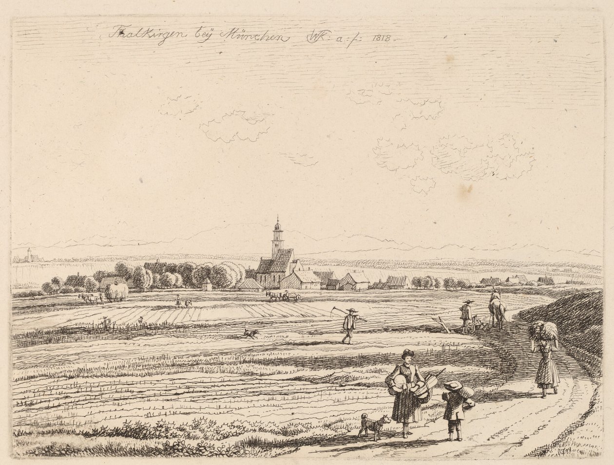 Thalkirchen av Wilhelm von Kobell