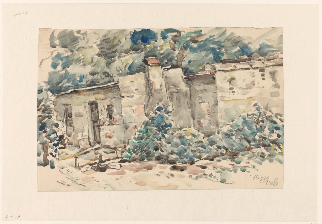 Hytte i Higgo Vale (?) av Wilhelmus Johannes Steenhoff