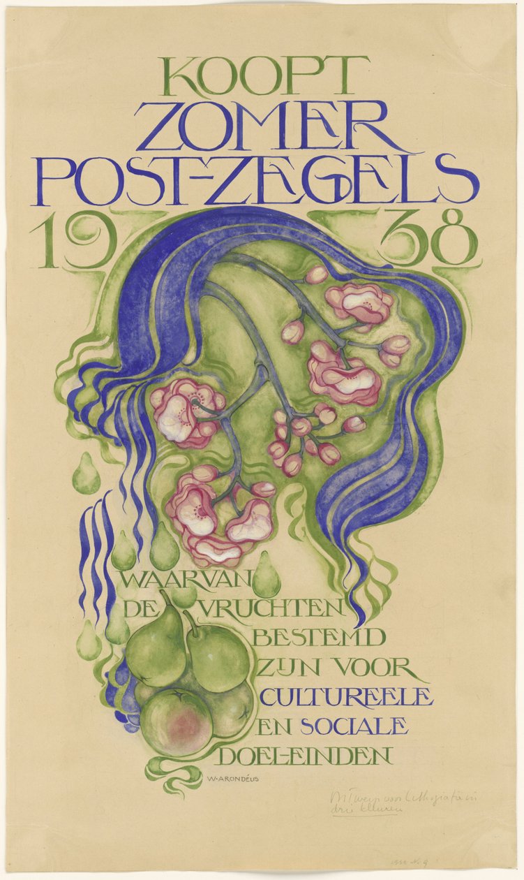 Design for en plakat av Willem Arondéus