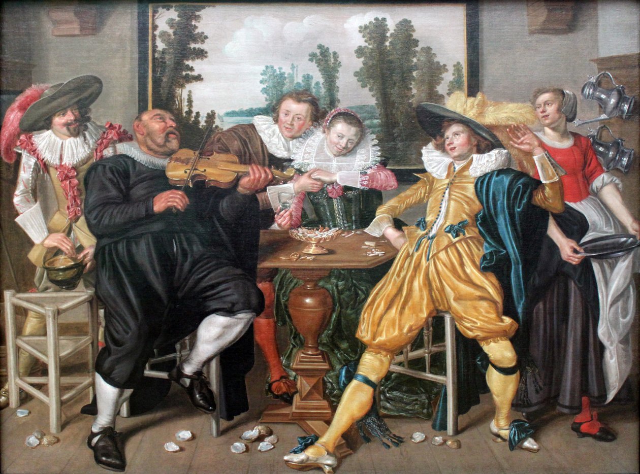 Interiør med godt selskap av Willem Pietersz Buytewech