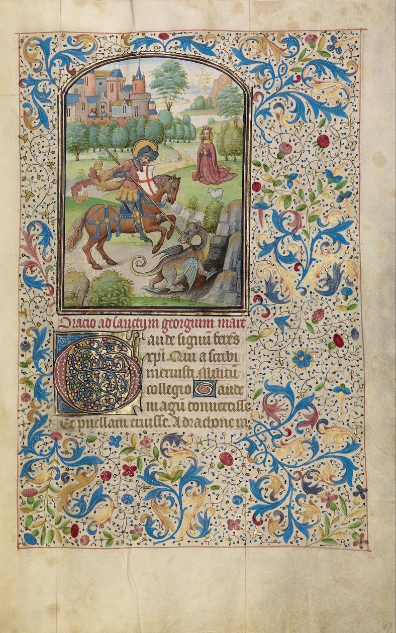 Saint George and the Dragon av Willem Vrelant