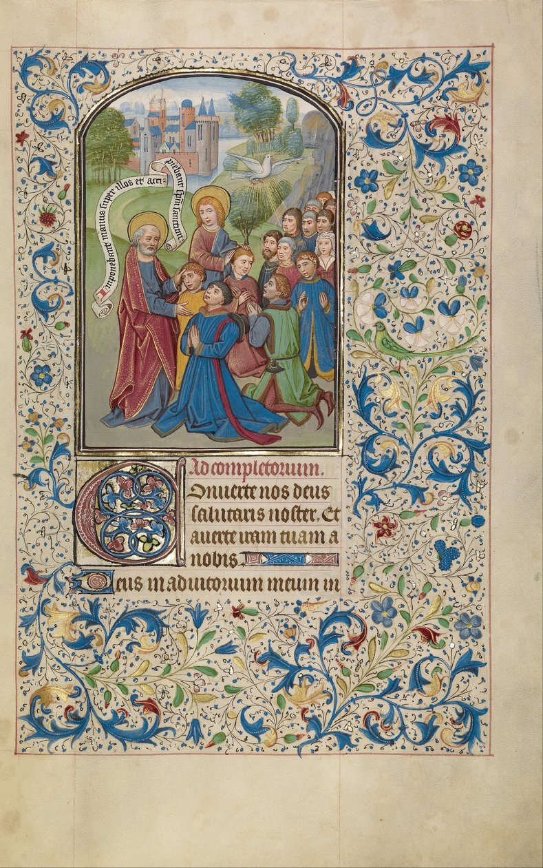 De hellige Peter og Johannes døpte samaritanerne av Willem Vrelant