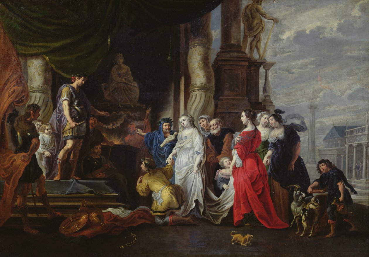 Kontinensen til Scipio (237–183 f.Kr.) av Willem van the Elder Herp