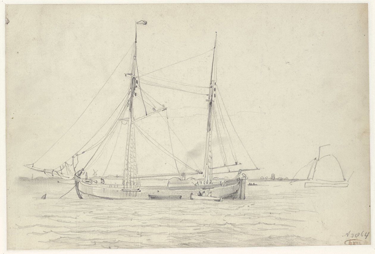 Skip på vannet av Willem Anthonie van Deventer