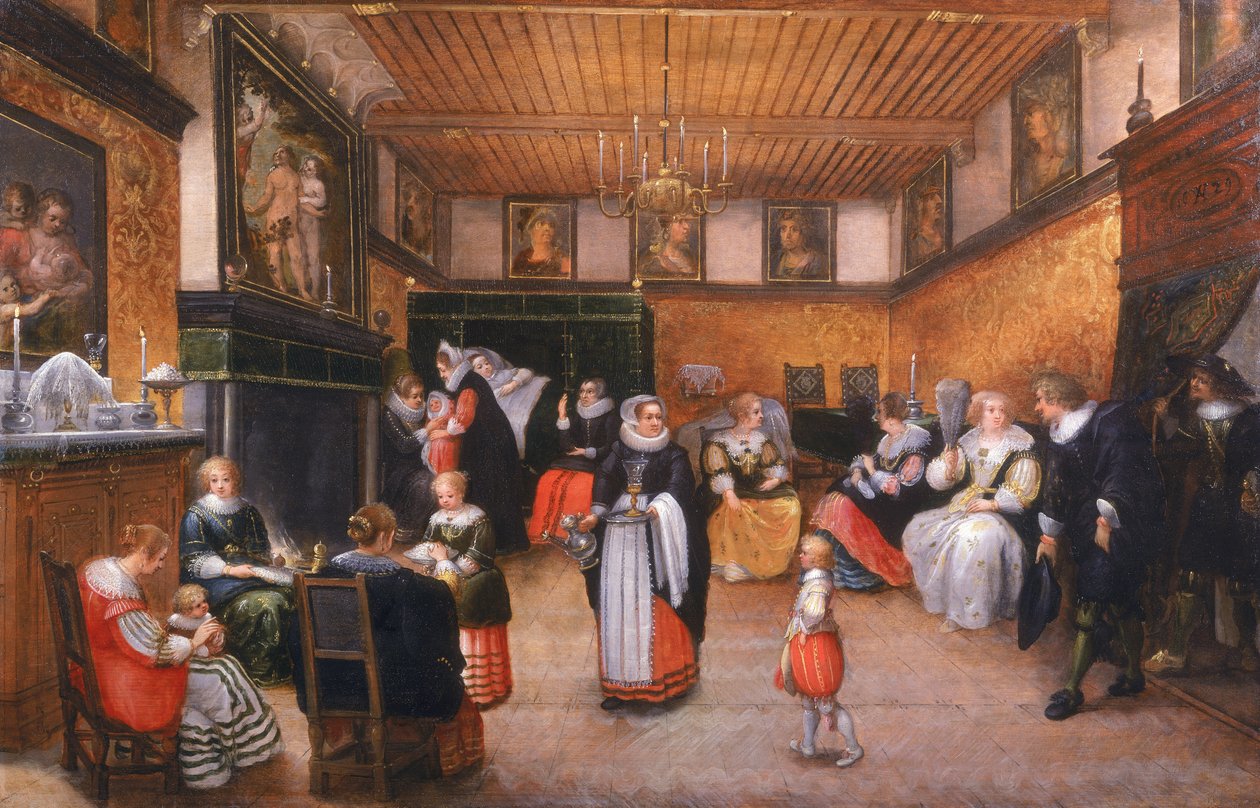 Fødselsdagen, 1629 av Willem Anthonissone Anthonis